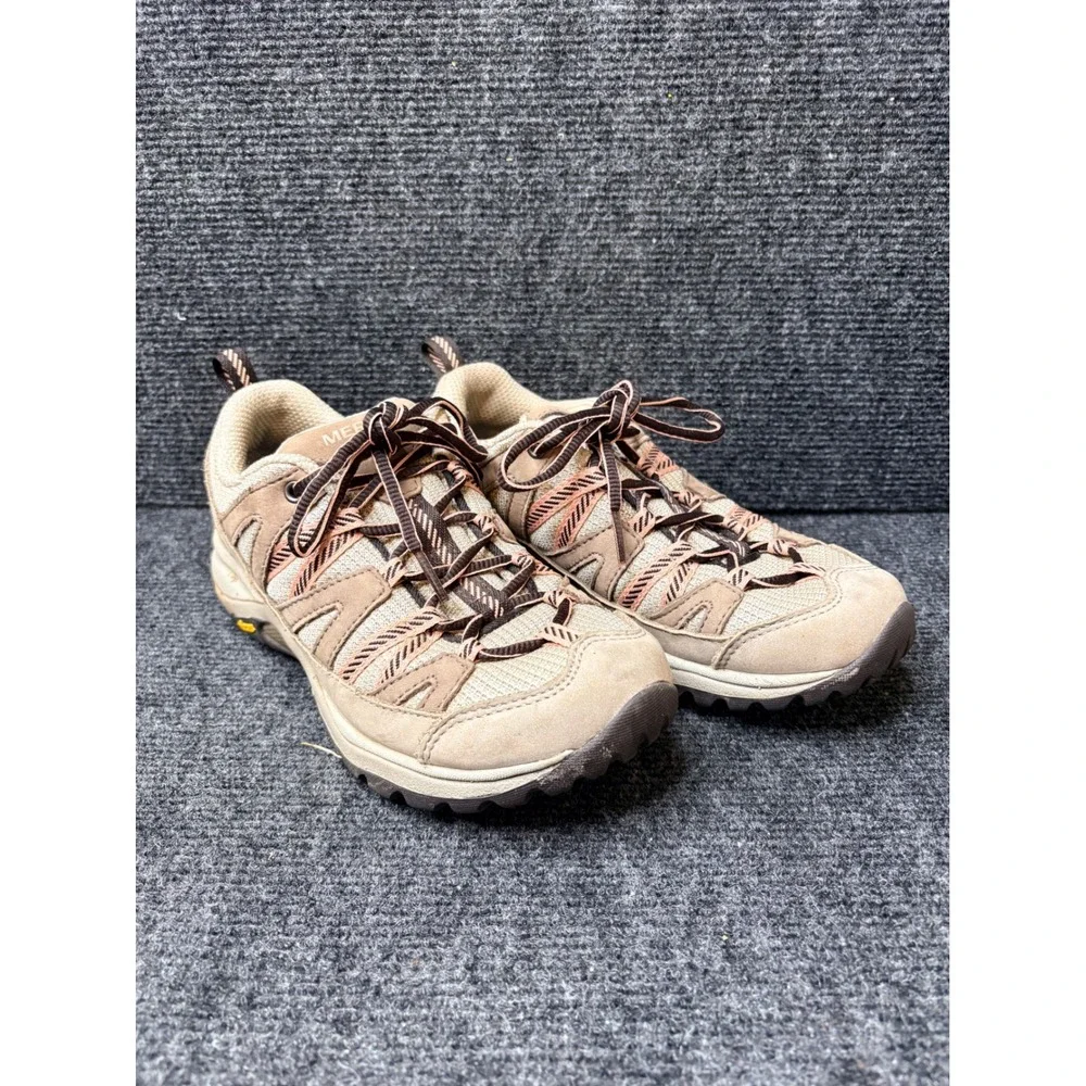 Merrell Siren Edge 3 Womens Hiking Shoes Aluminum Peach J035524 Size 6